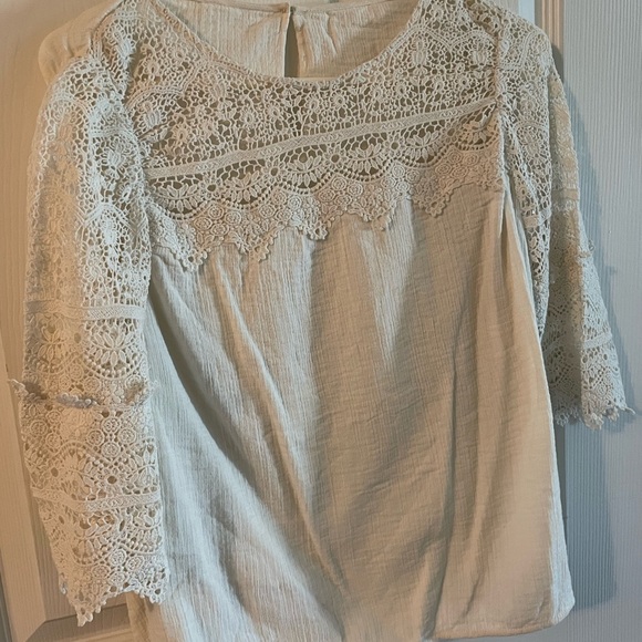 Sezane Celine Lace Blouse - Picture 2 of 3